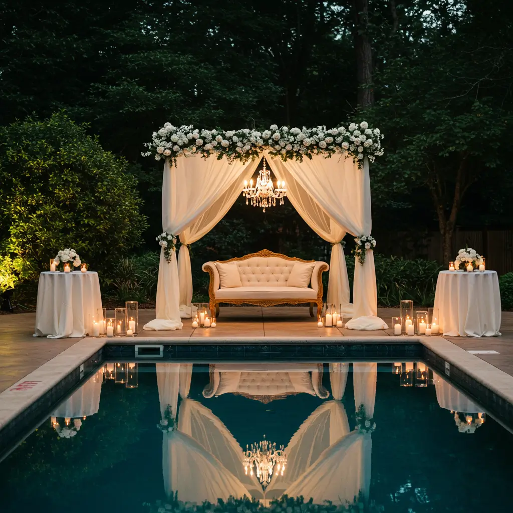 Poolside Canopy for the Couple