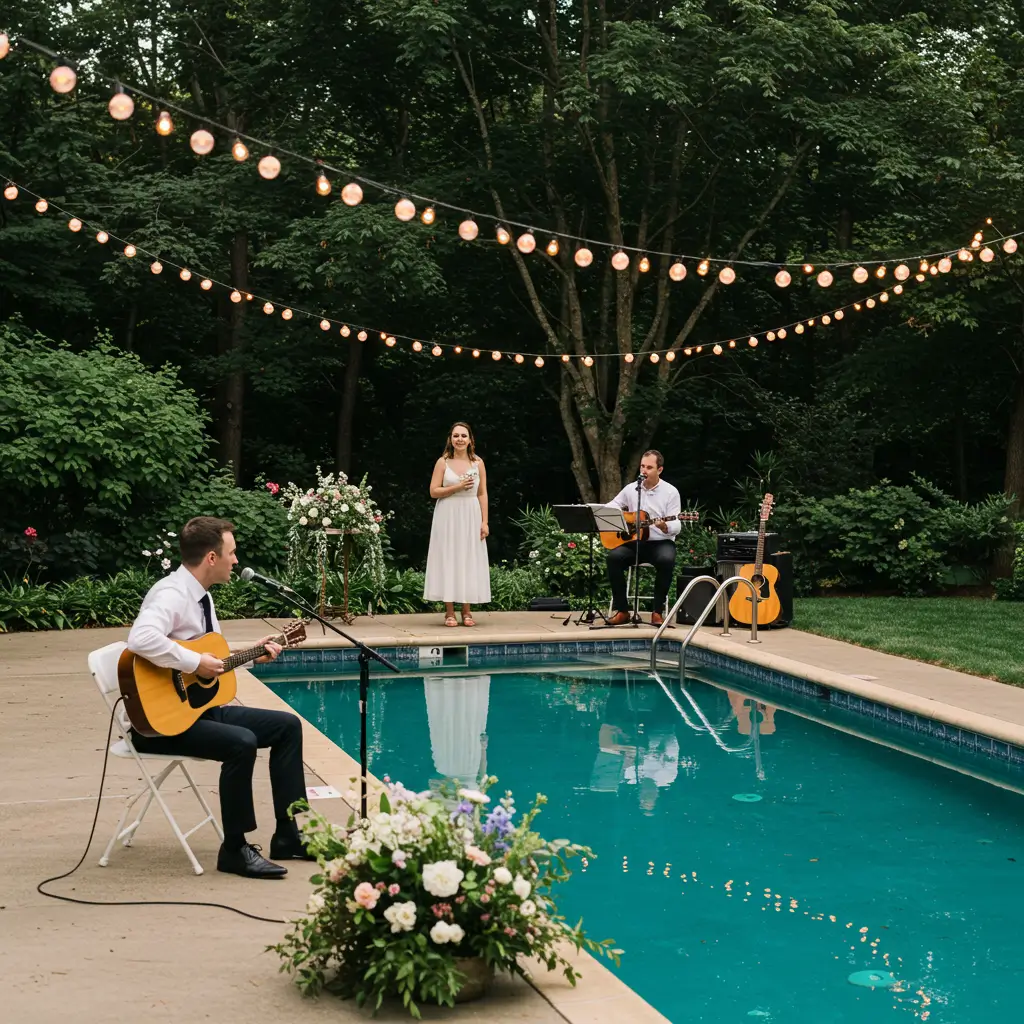Poolside Live Acoustic Music