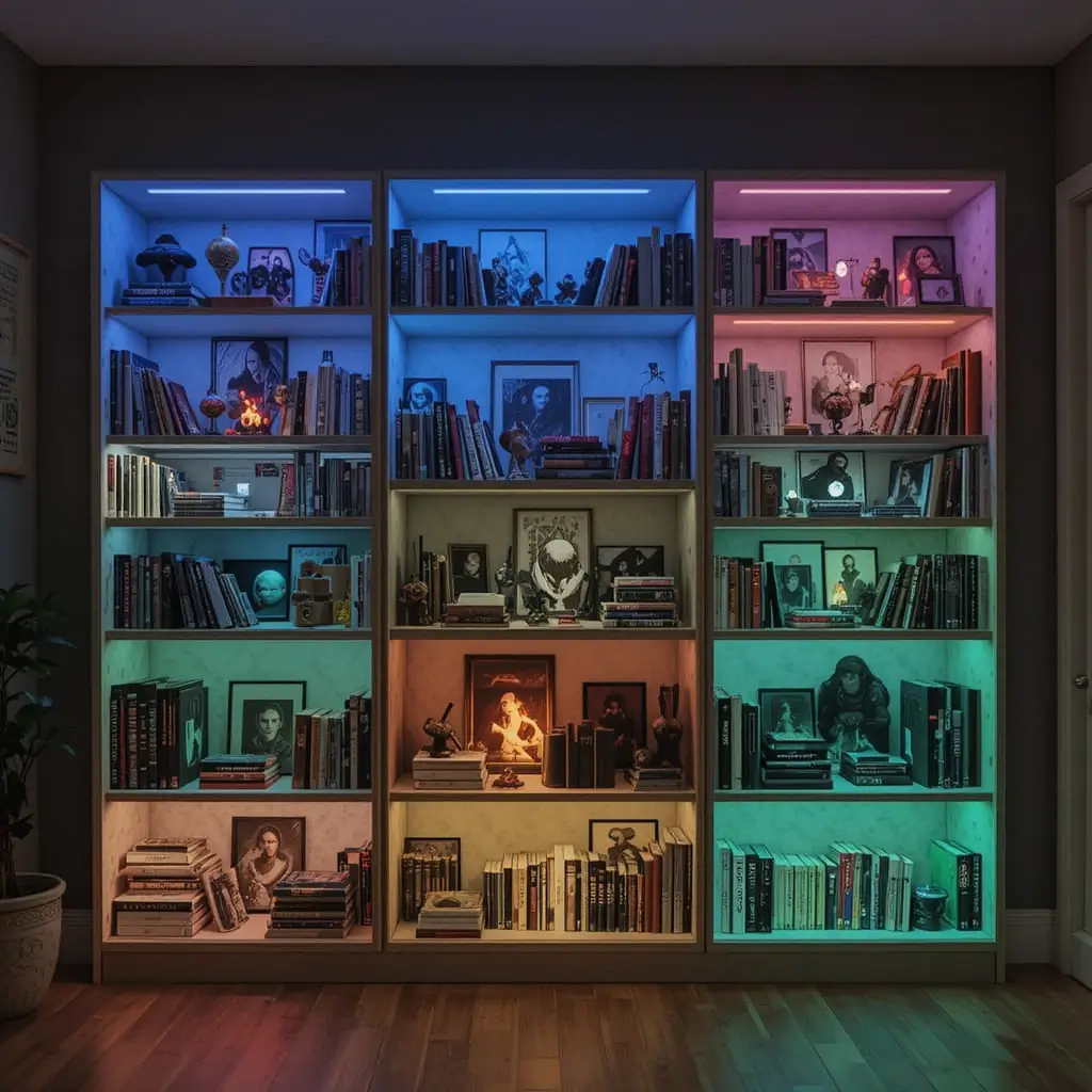 RGB Lights for Themed Bookshelves