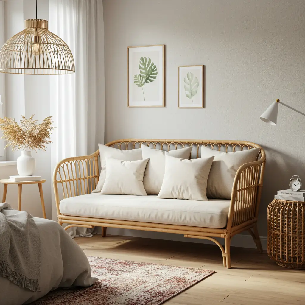 Rattan Compact Sofa