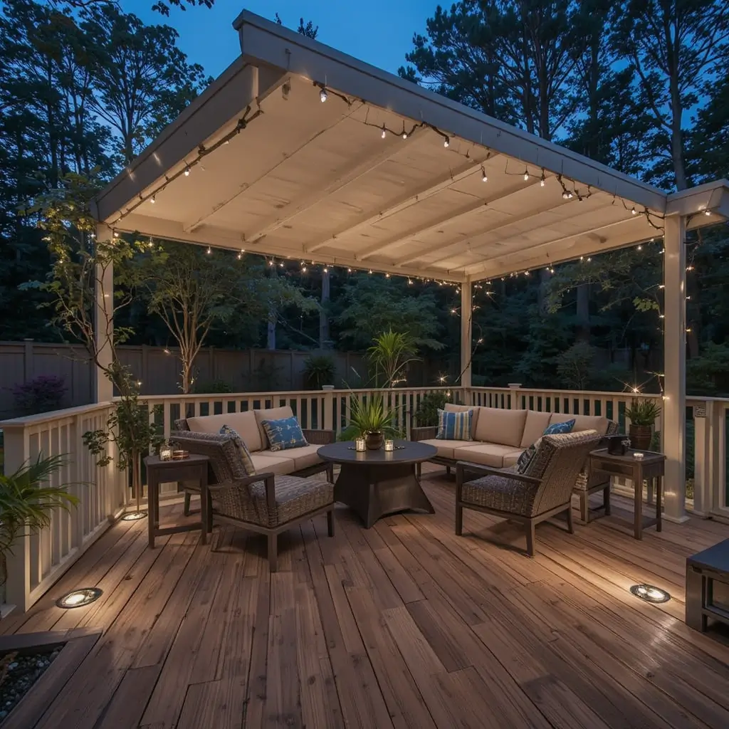 Recessed Deck Lighting for a Sleek Finish