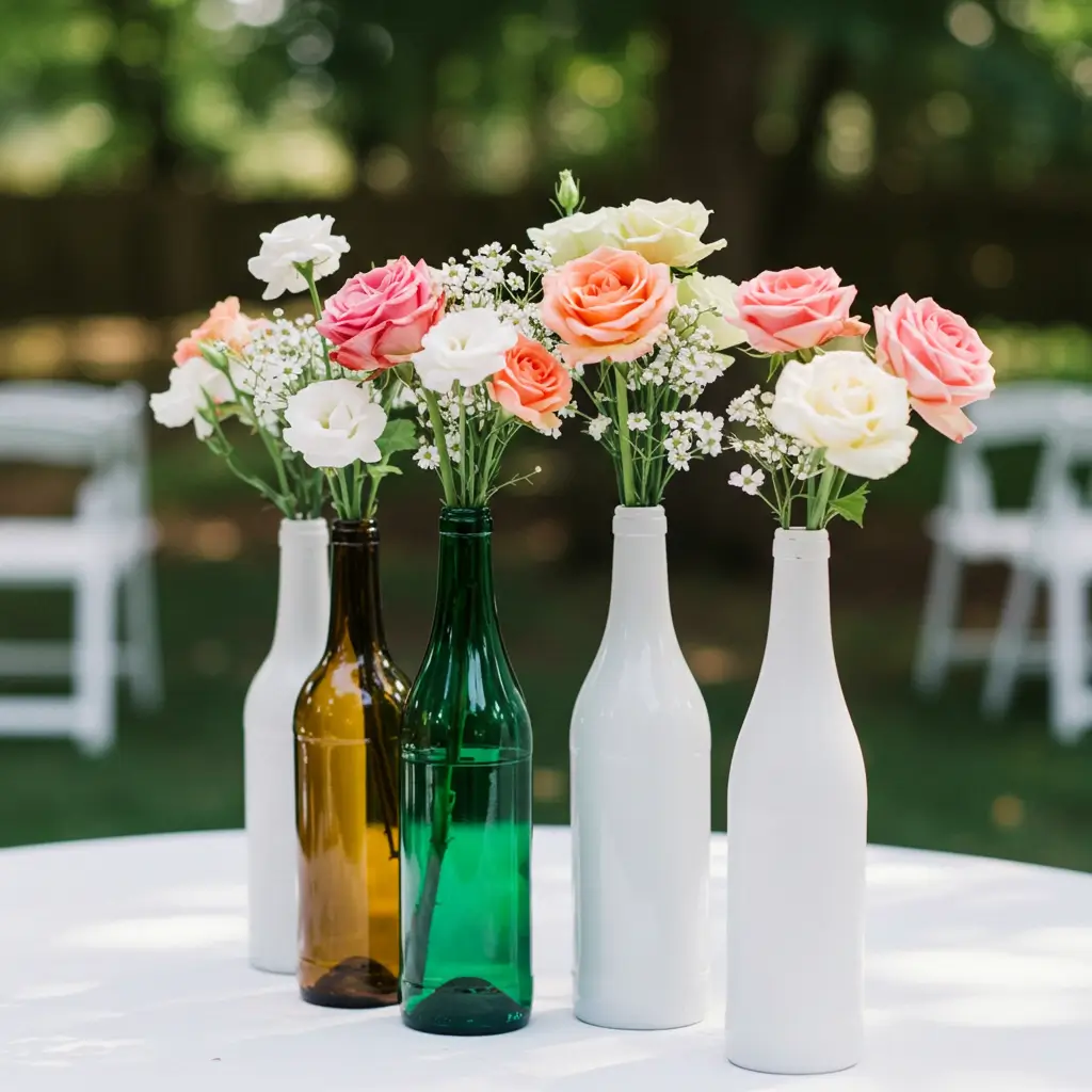 Recycled Bottle Vases