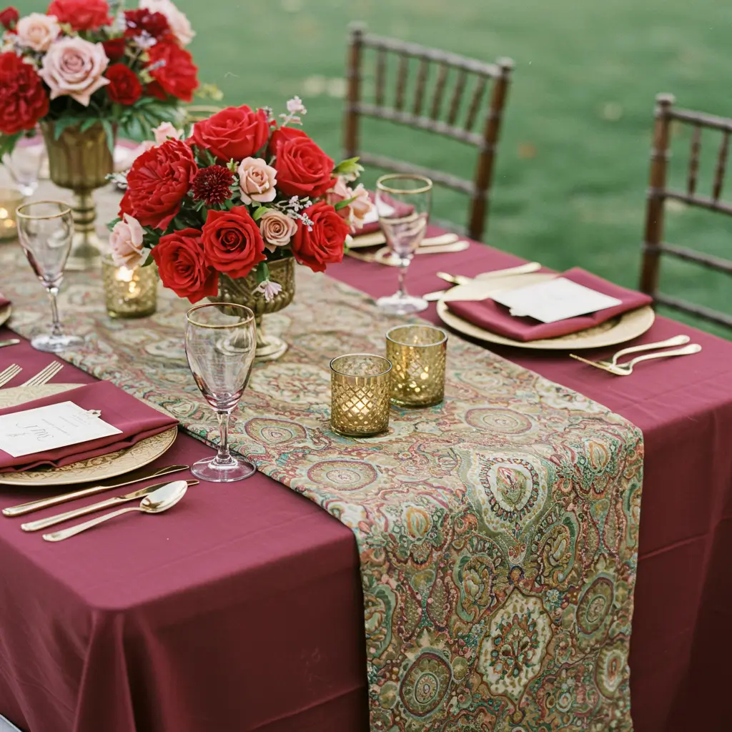 Rich Textured Table Runners