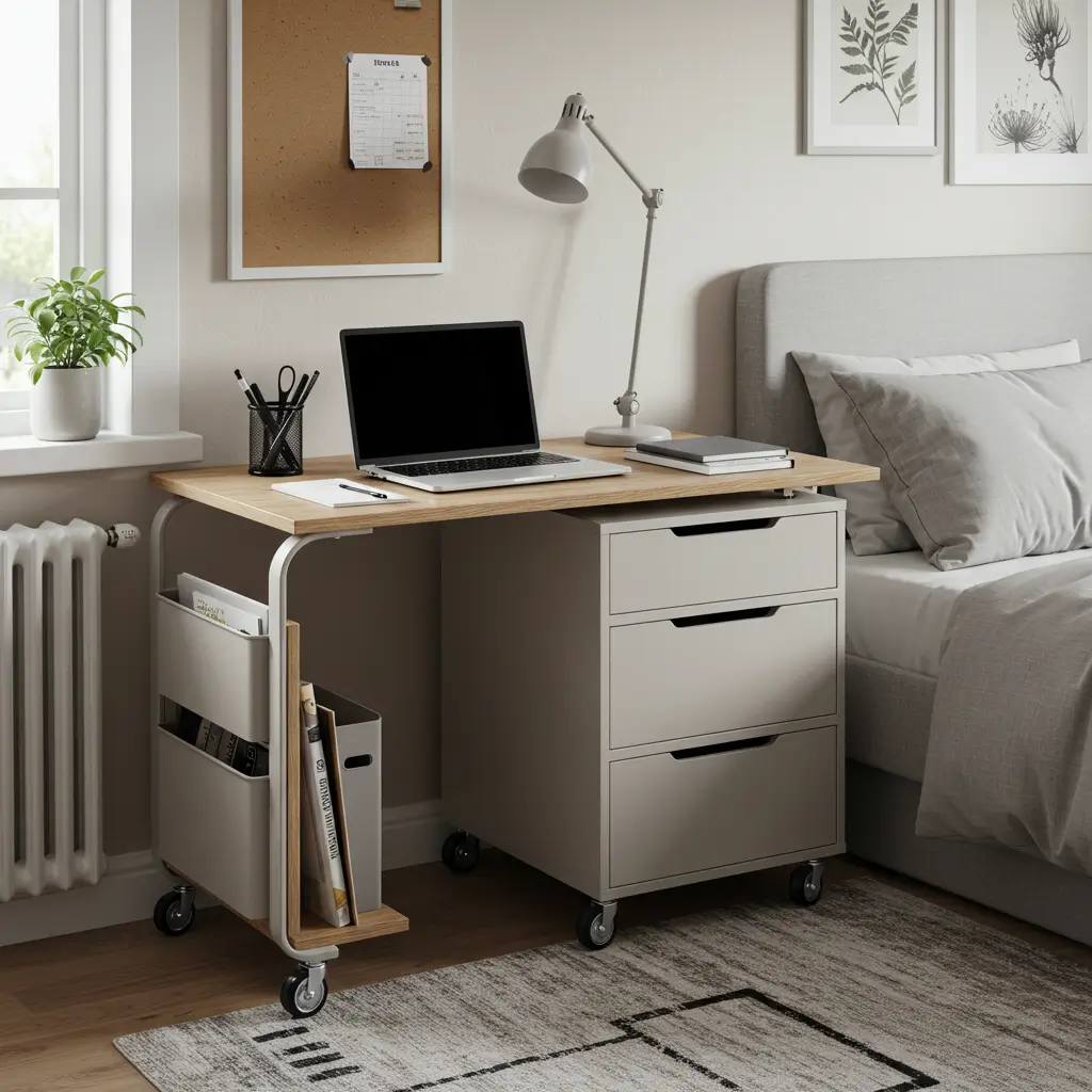 . Rolling Workstation Cart