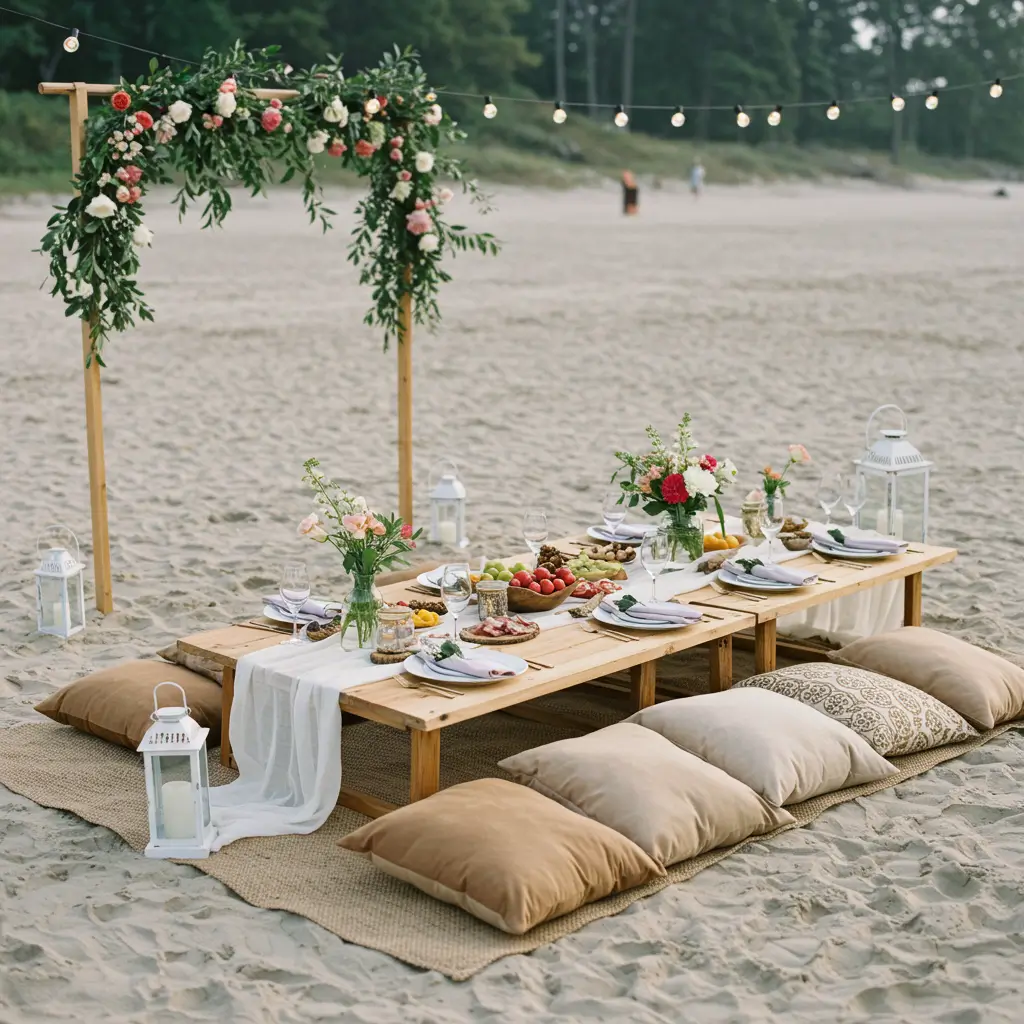 Romantic Beach Picnic