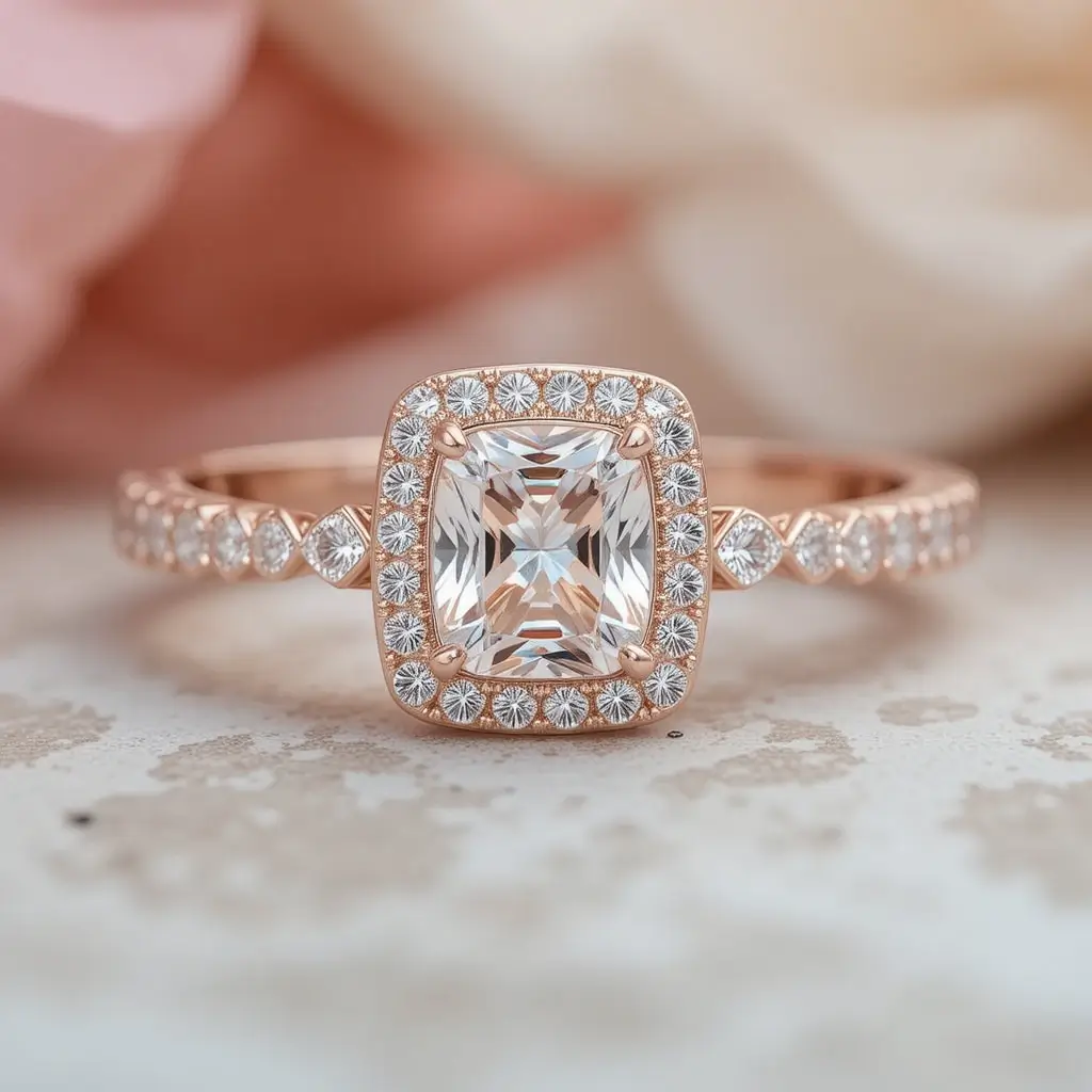 Rose Gold Diamond Band