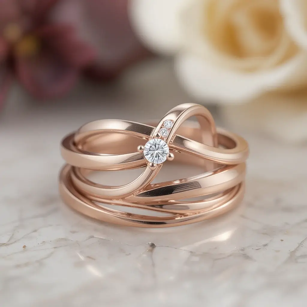 Rose Gold Stack for Warmth and Romance
