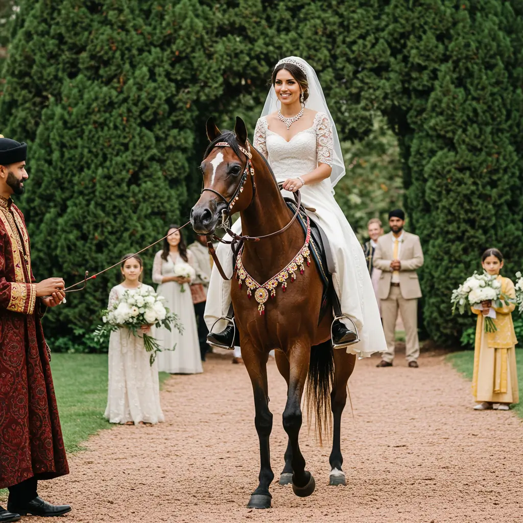 Royal Arabian Horseback Arrival