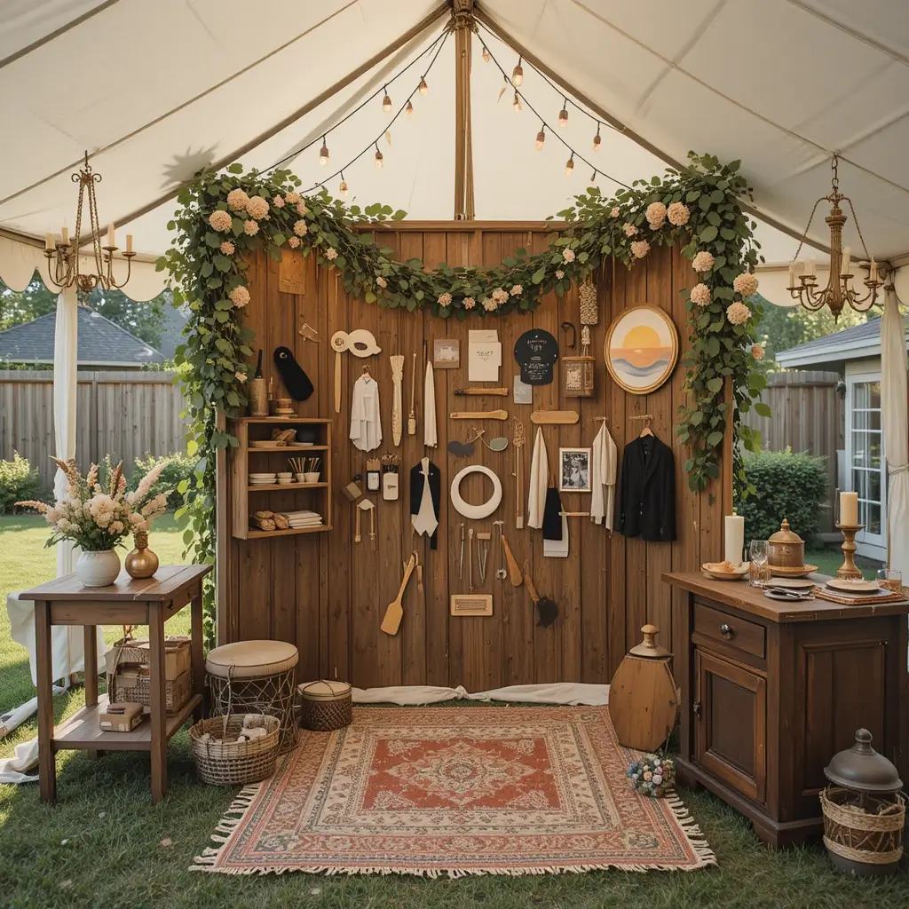 Rustic Photo Booth Corner