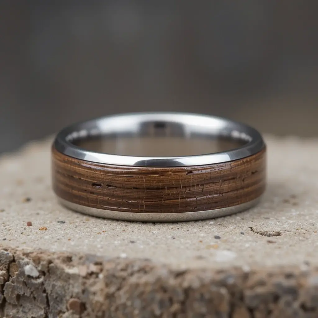 Rustic Wooden Wedding Band