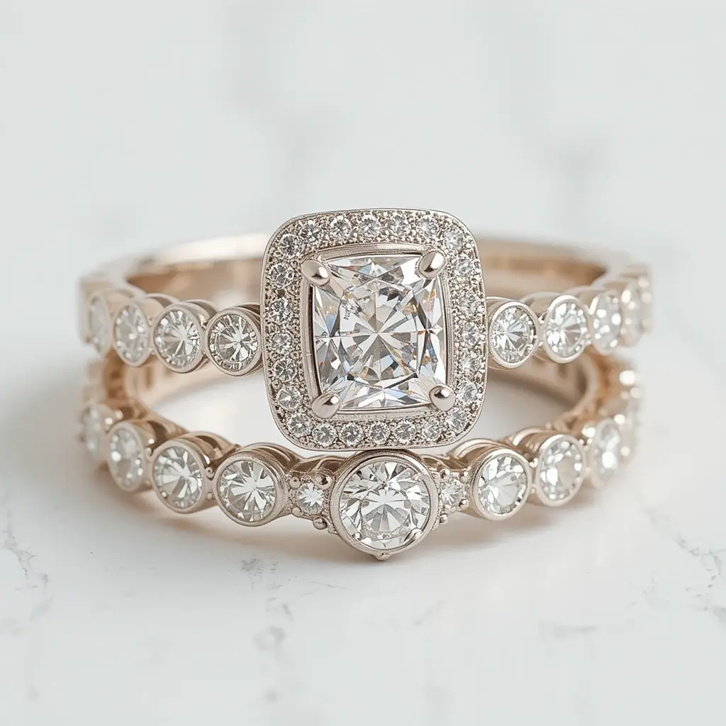 Scalloped Diamond Band