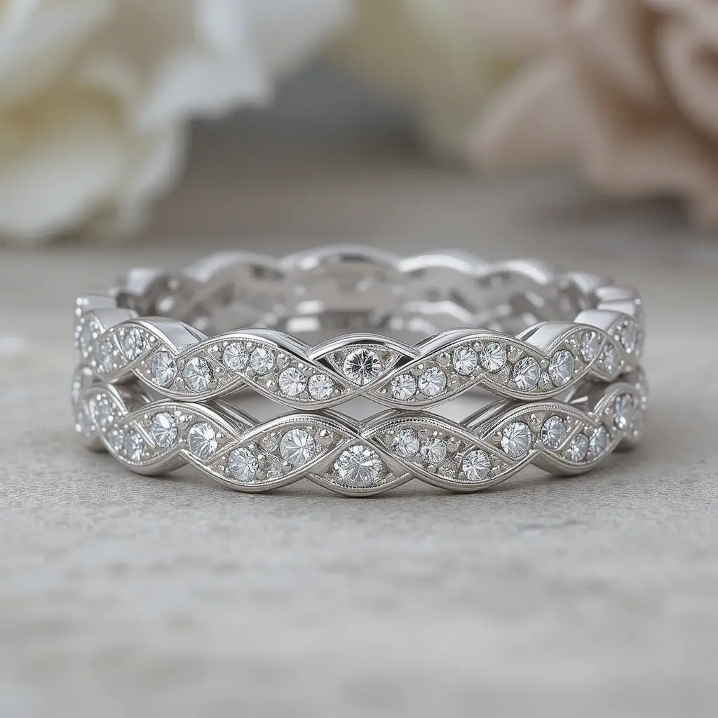 Scalloped Pavé Band