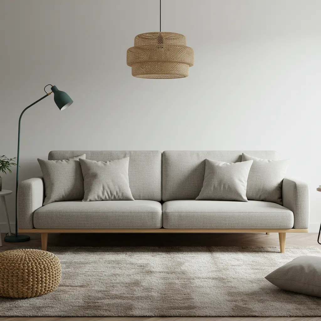 Scandinavian High Leg Sofa