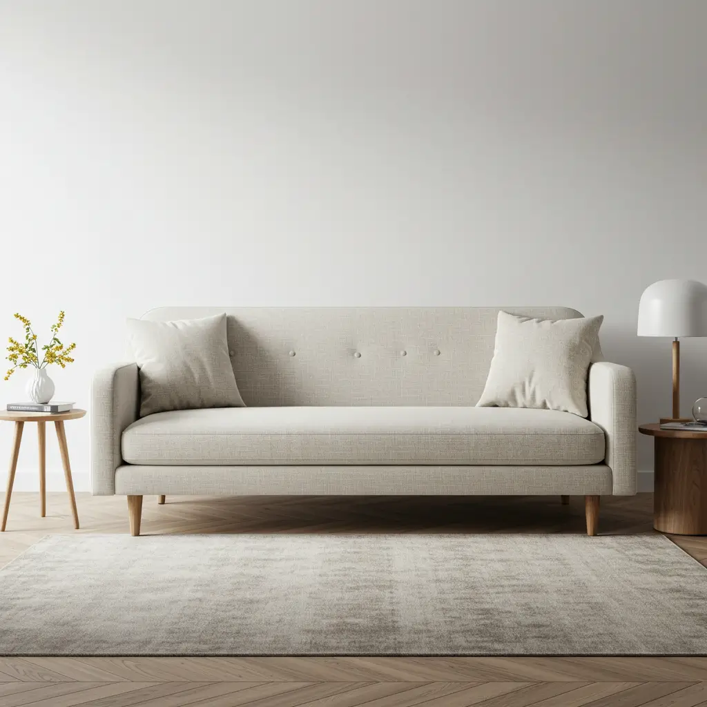 Scandinavian Roll Arm Sofa