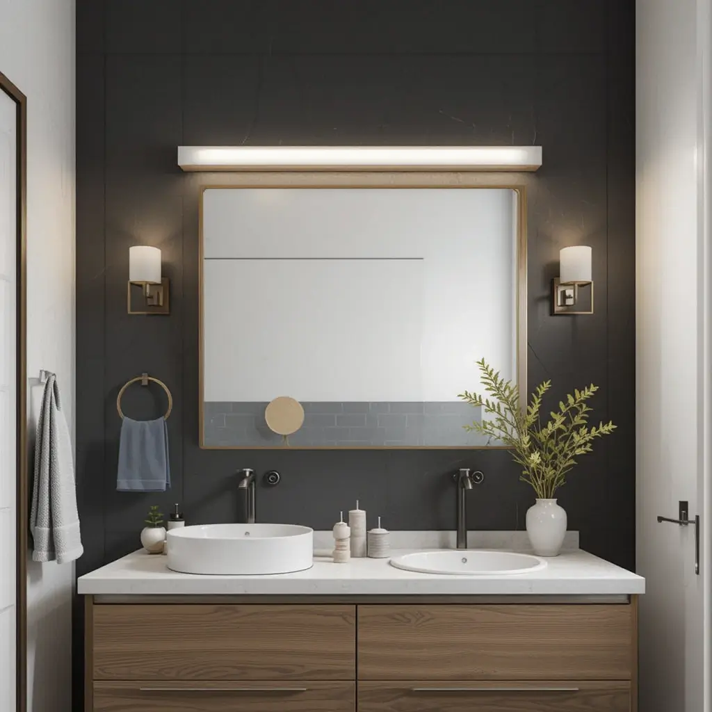 Scandinavian-Style Minimal Vanity Lights