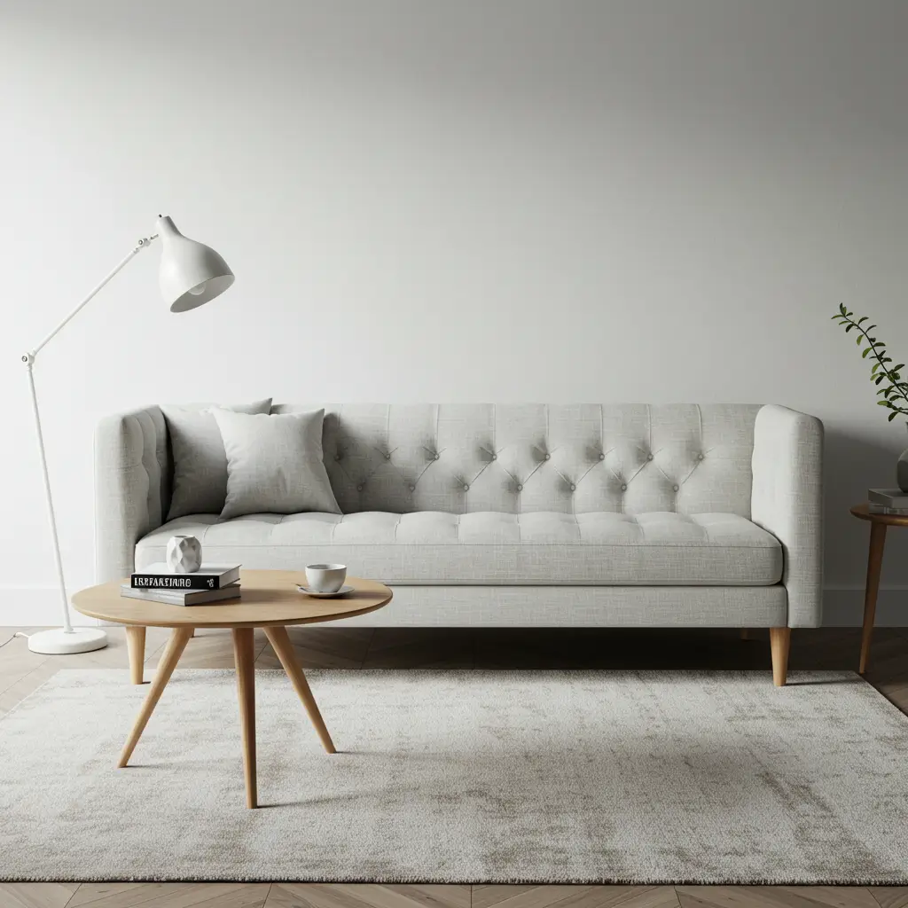 Scandinavian Tufted Sofa