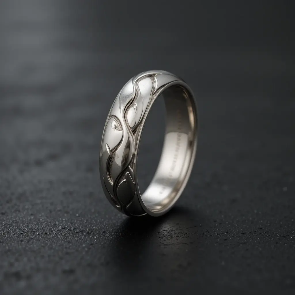 Sculpted Wedding Band