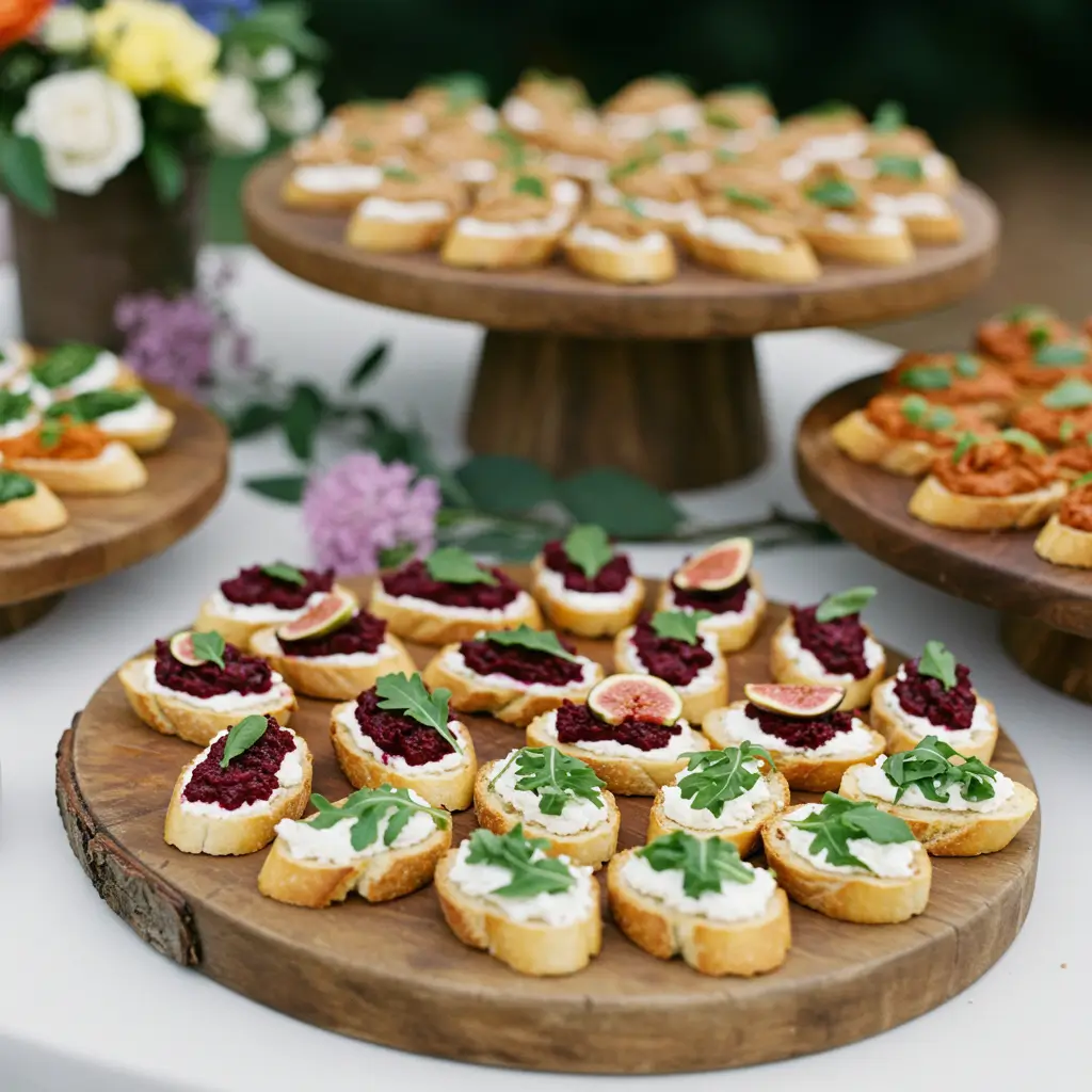 Seasonal Crostini Appetizer Table