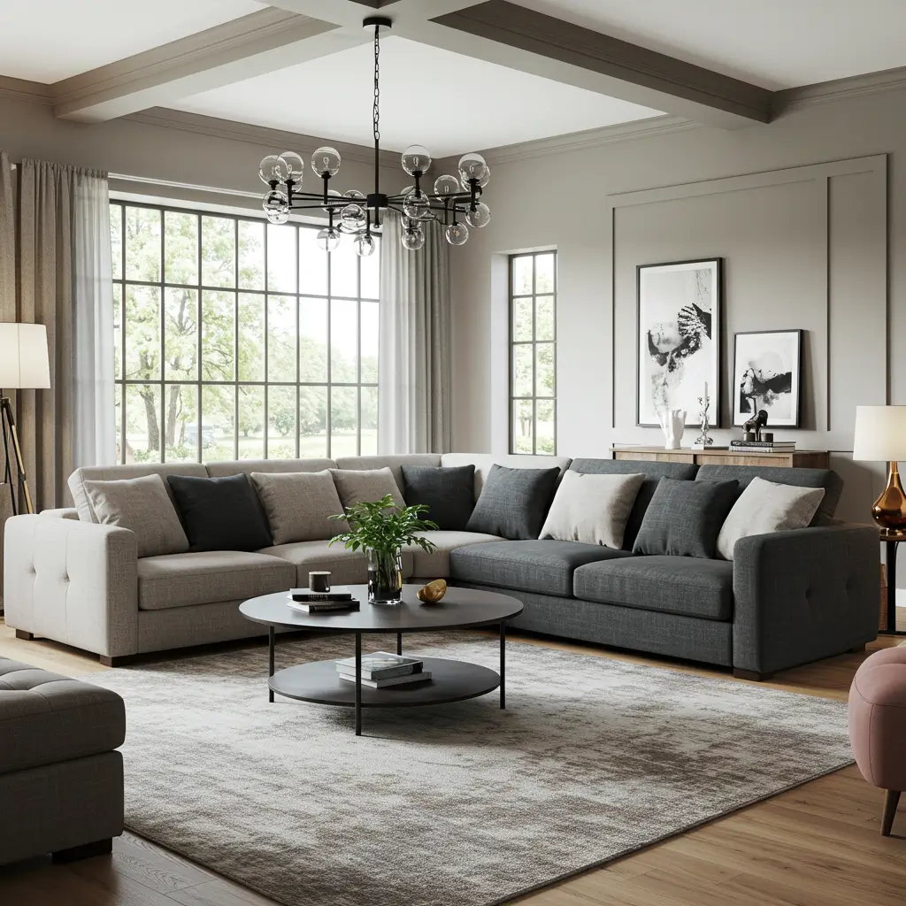 Sectional Sofa with Chaise Lounge