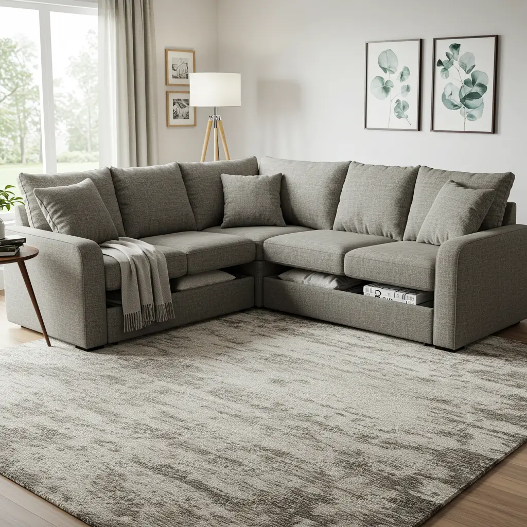 Sectional Sofa with Storage