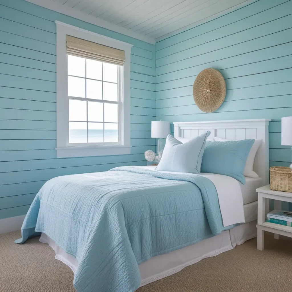 Shiplap Walls in Blue