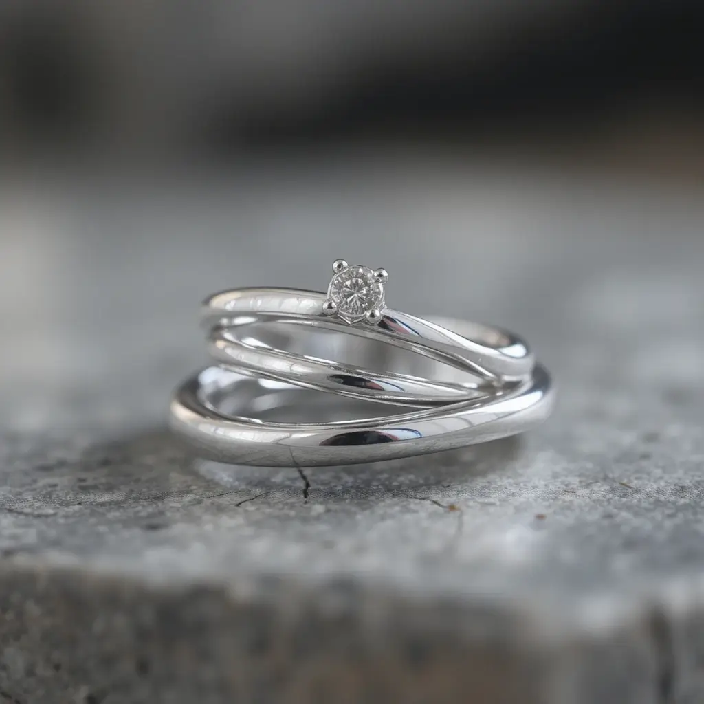 Simple Platinum Stack for Subtle Luxury