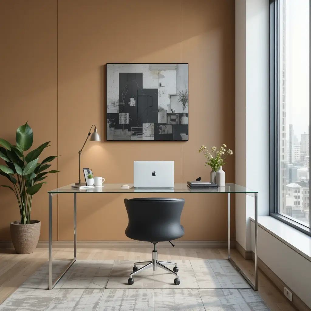 Sleek Glass Desk for a Modern Touch