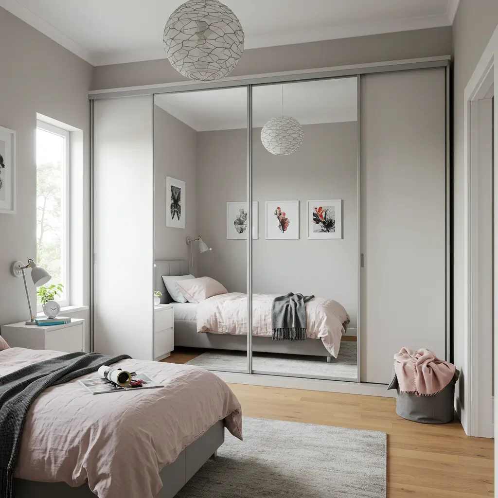 Sliding Door Cupboards for Narrow Bedrooms