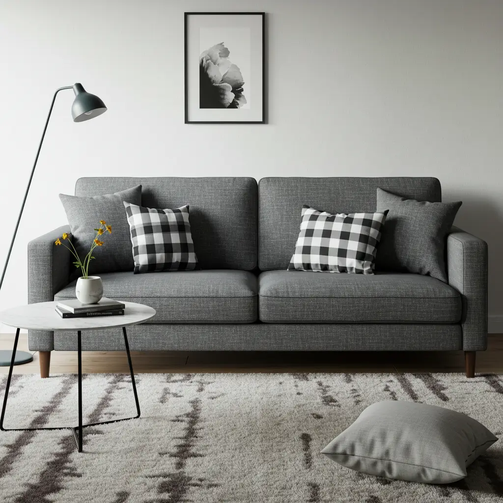Slim Armrest Sofa
