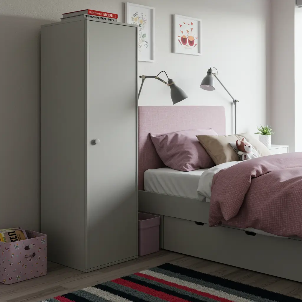 Slimline Cupboards Beside the Bed