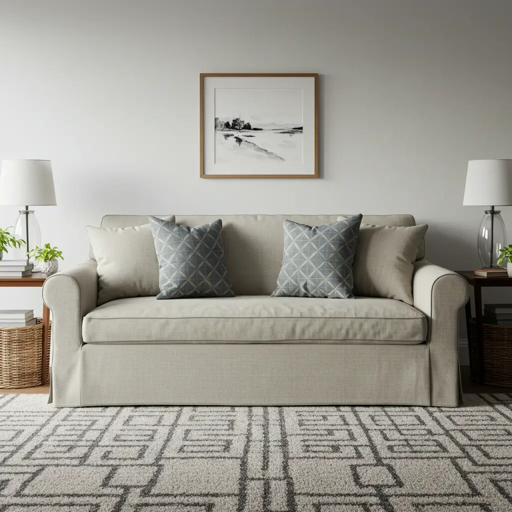 Slipcovered Sofa for Easy Maintenance
