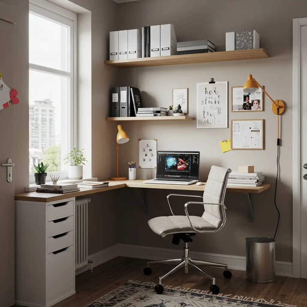 Small Space, Big Style Office Nook