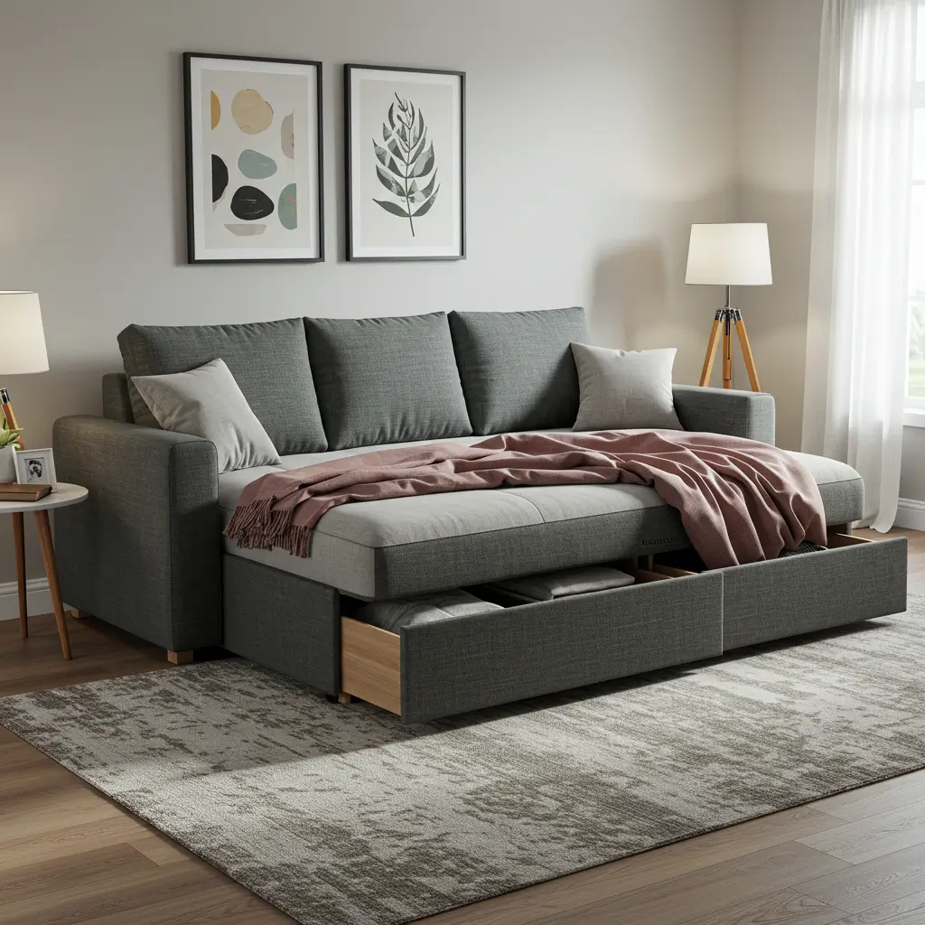 Sofa Beds with Storage Drawers