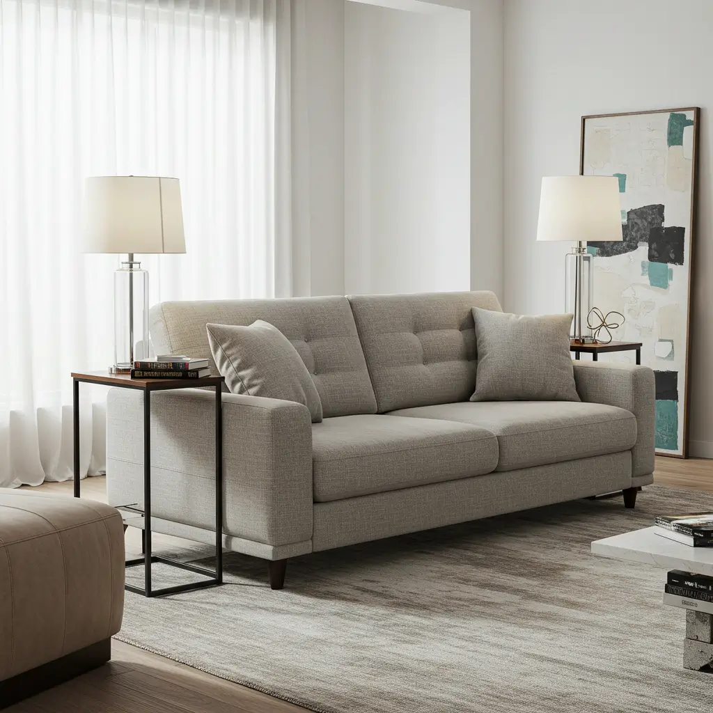 Sofas with Attached Side Tables