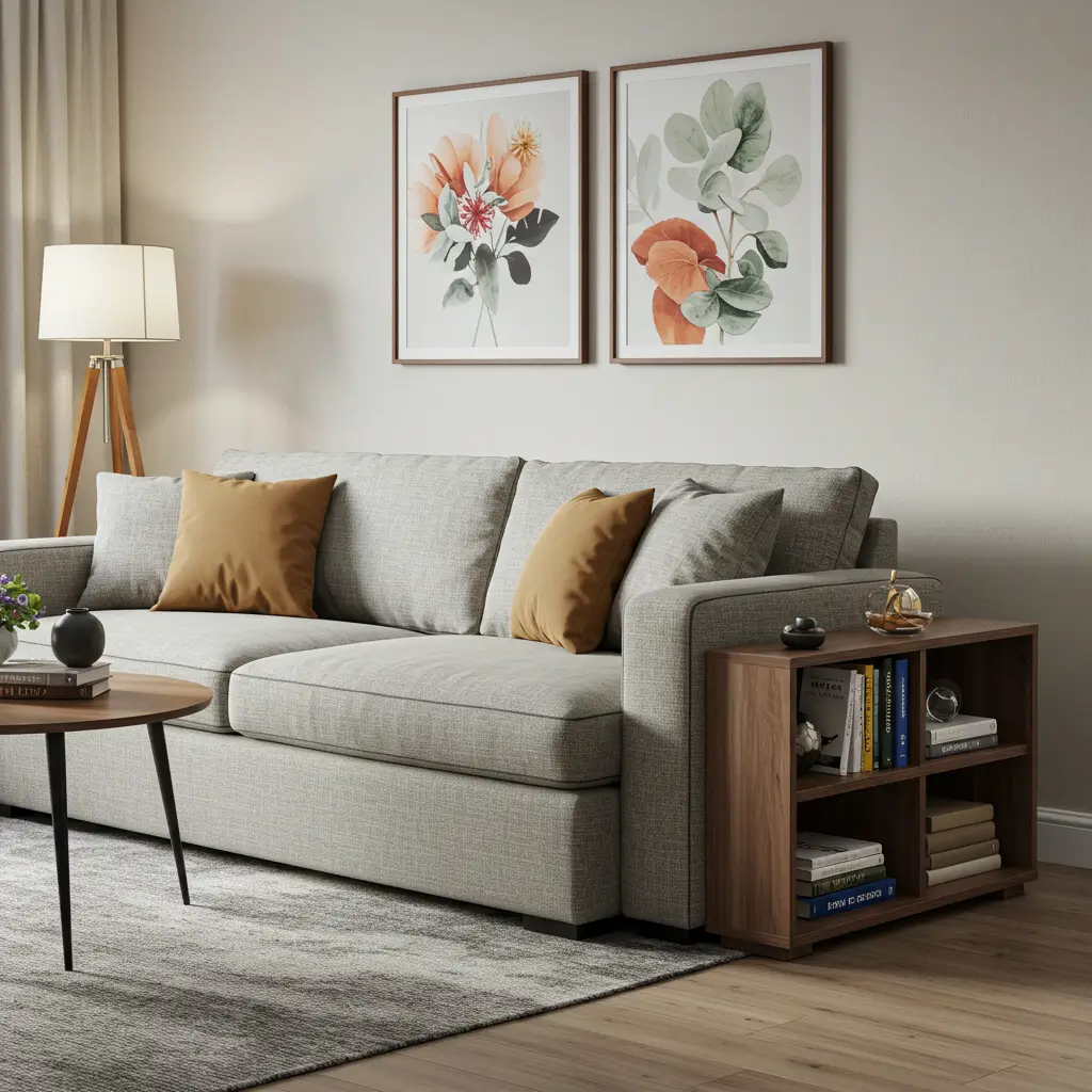 Sofas with Built-In Shelves
