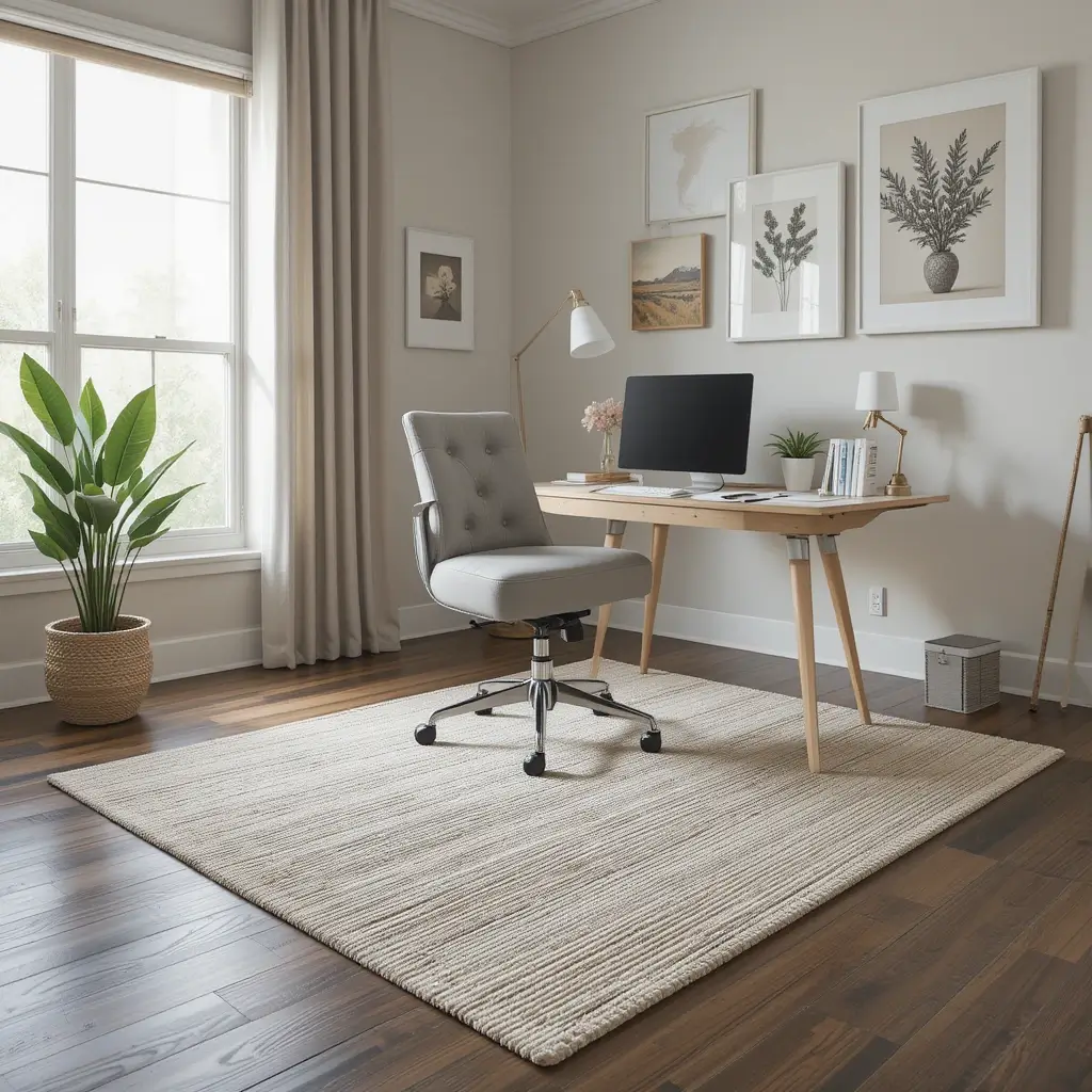 Soft Under-Desk Rug