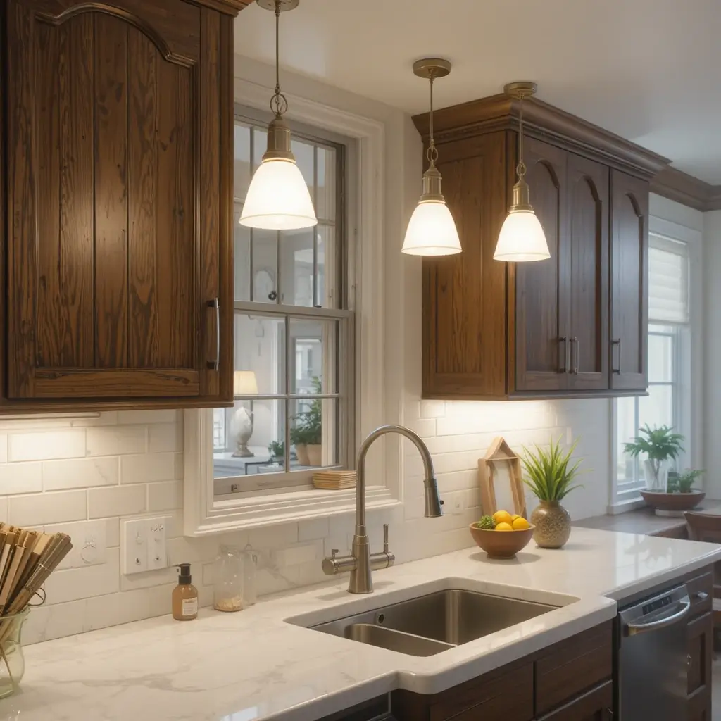 Soft White LED Bulbs with Contemporary Fixtures