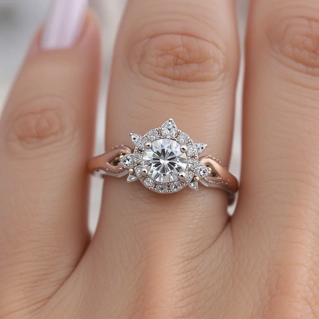 Solitaire with Accent Stones