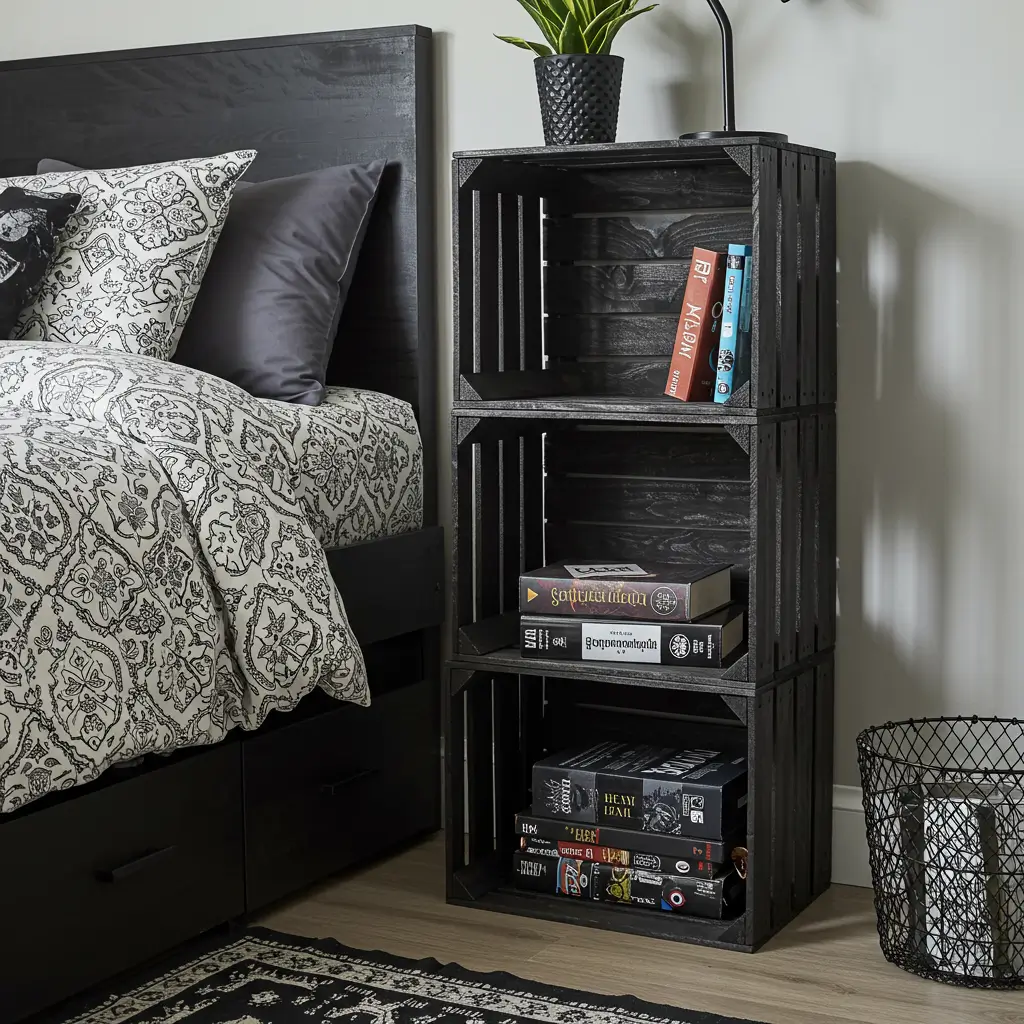 Stacked Crate Nightstands or Shelves