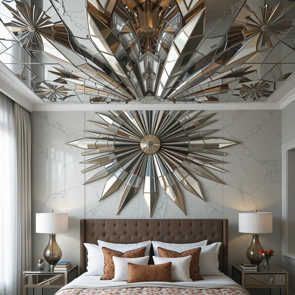 Starburst Mirror Tiles for Artistic Flair