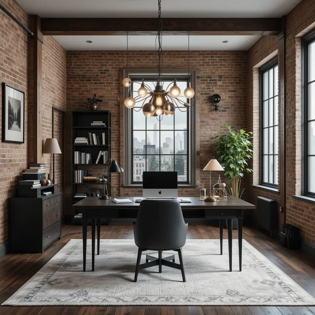 Statement Lighting Over the Desk