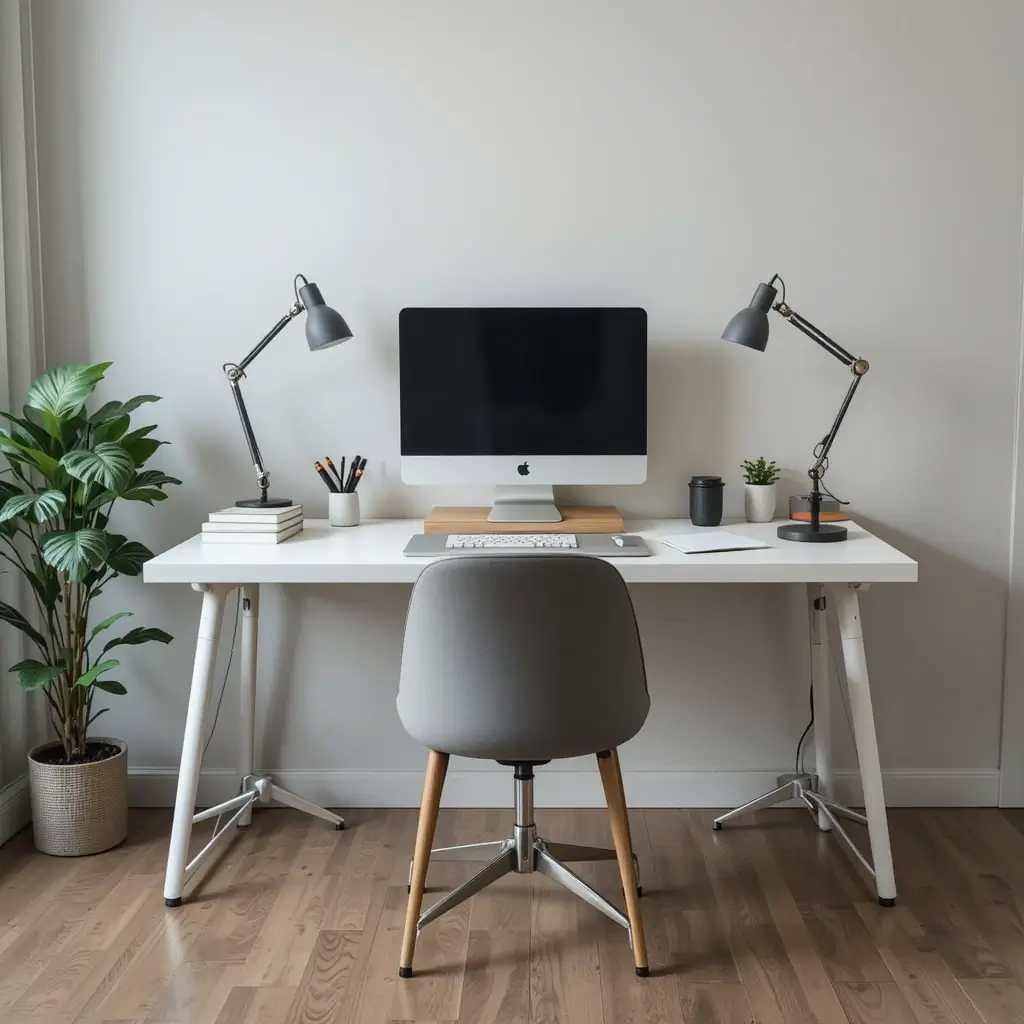 Streamlined Desk Setup for Maximum Focus