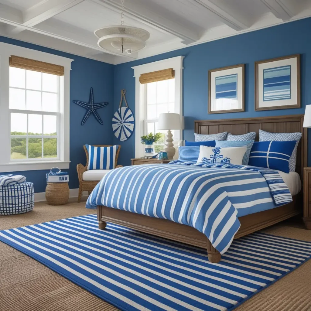 Striped Blue Rugs