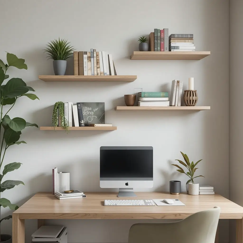 Subtle Wall Shelves for Extra Storage