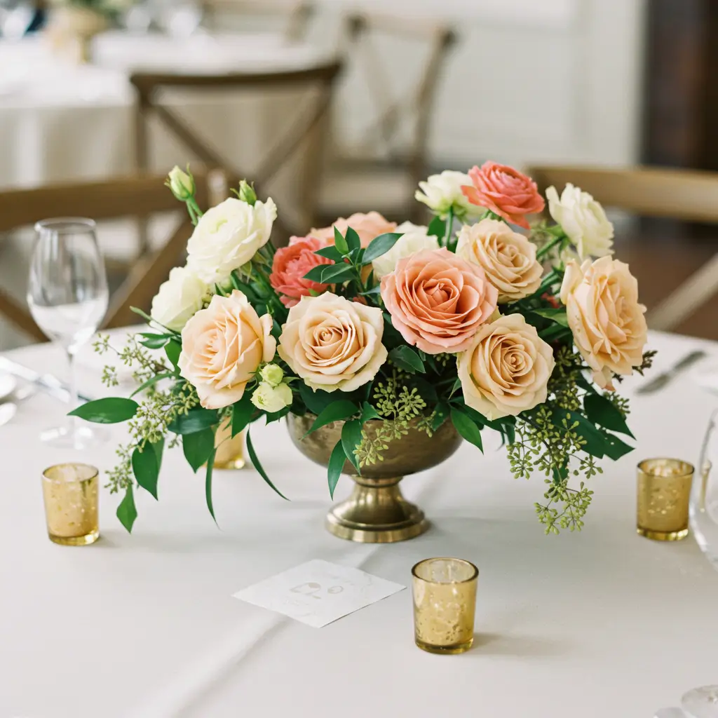 Table Garland with Tiny Blooms