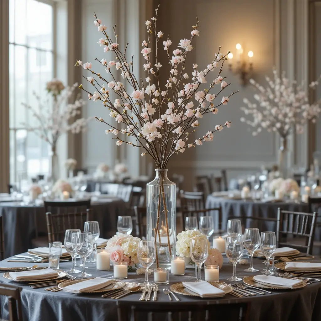 Tall Branches in Narrow Vases
