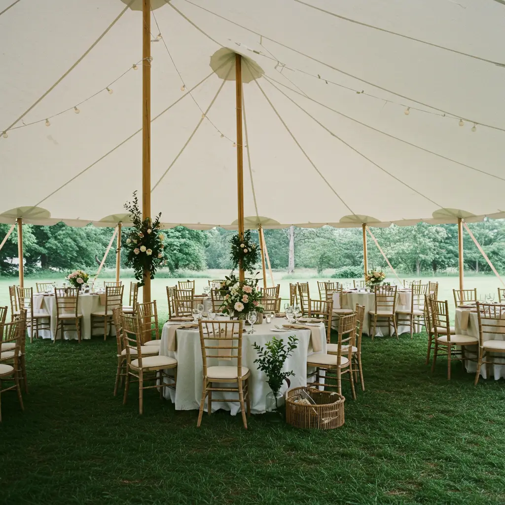 Tent with Eco-Friendly Decor