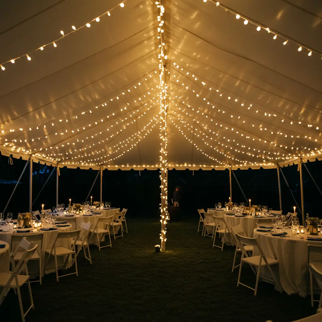 Tent with Fairy Lights