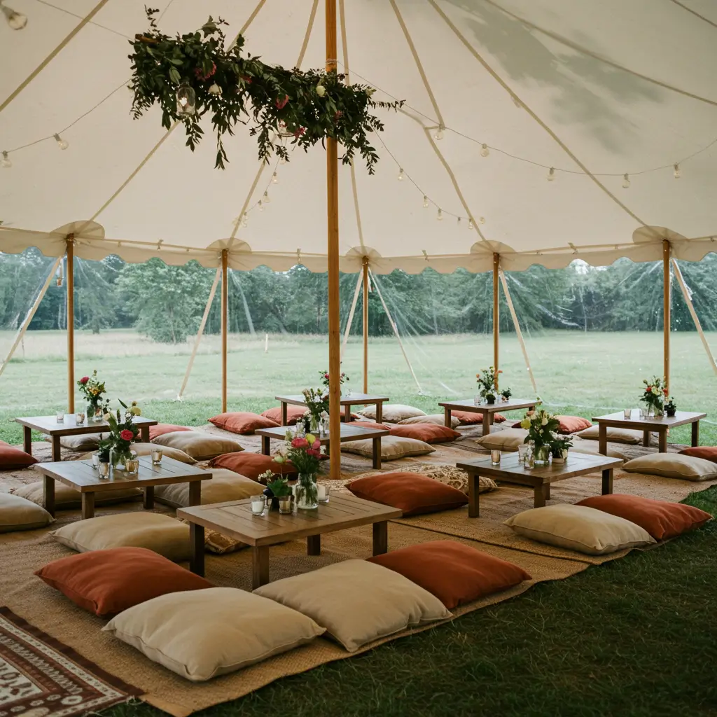 Tent with Floor Seating