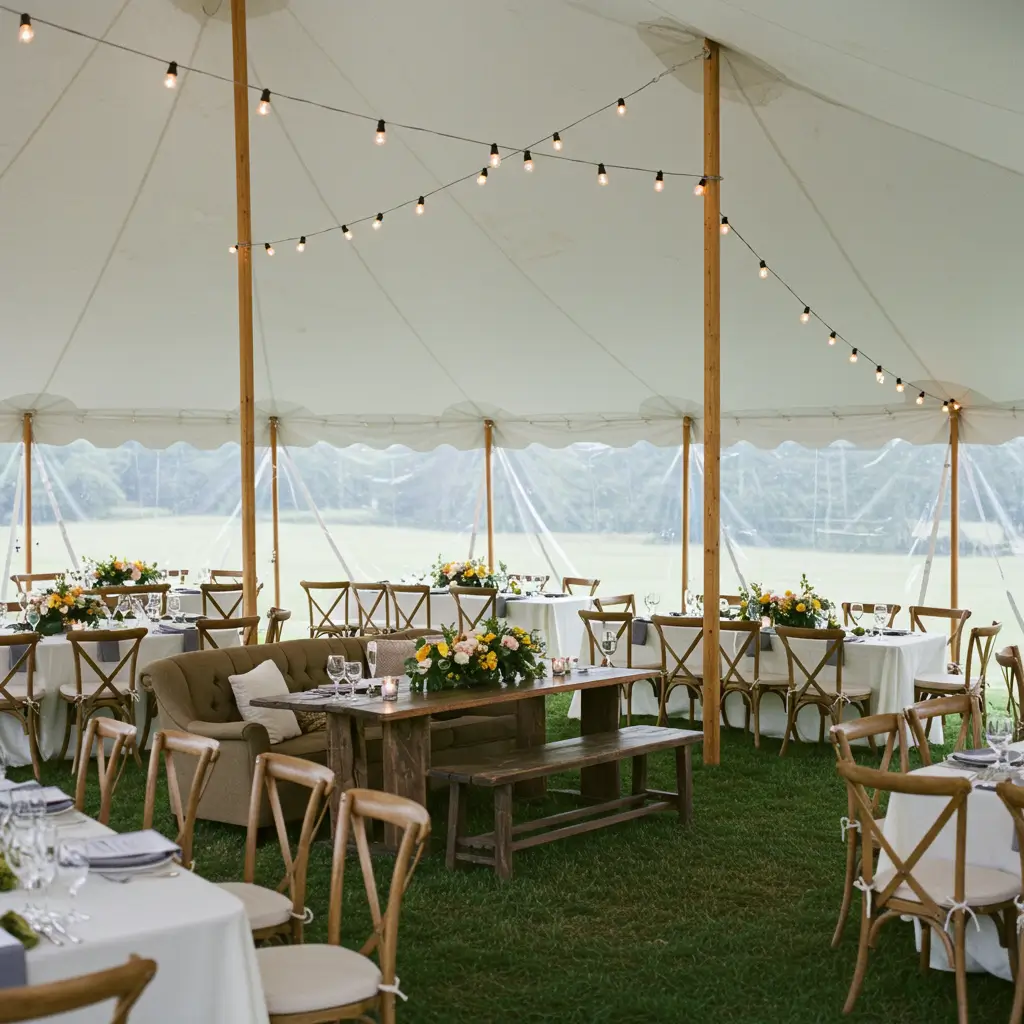 Tent with Mix of Seating Styles